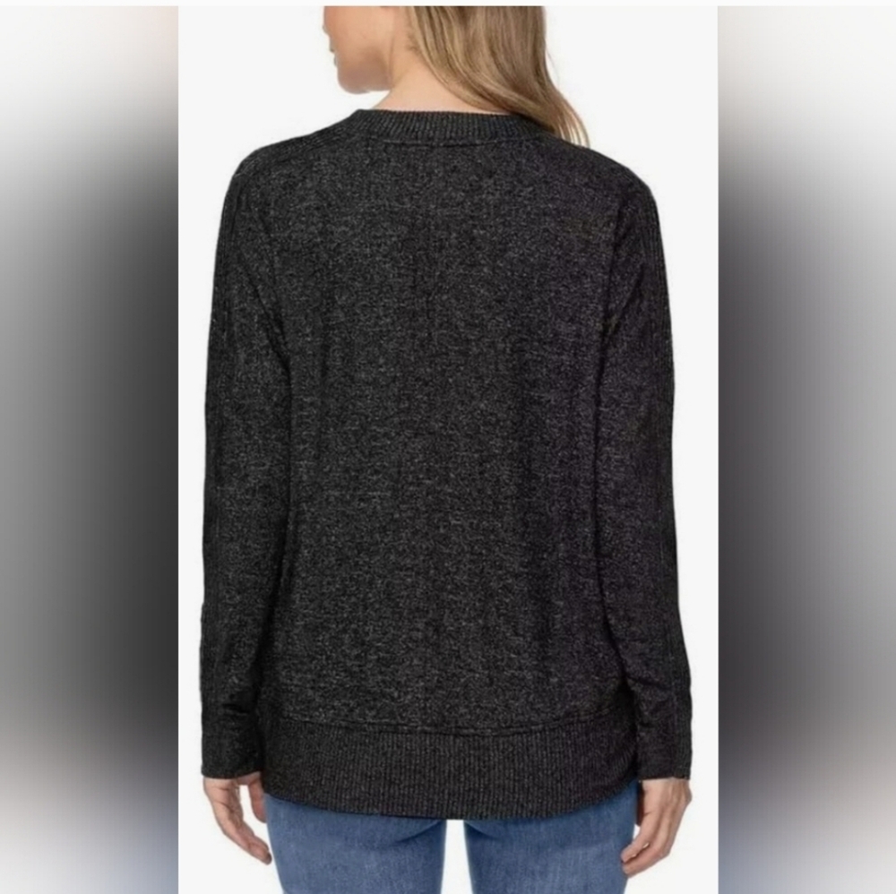 Buffalo David Bitton Dark Gray V-Neck Sweater - Picture 7 of 7